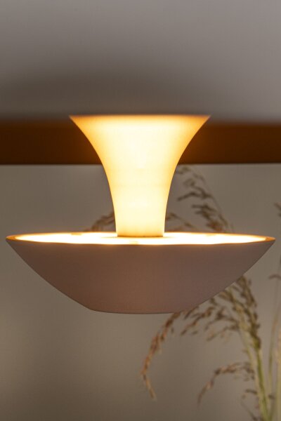 LED Pendelleuchte verstellbar Weiß 2700K Ø60 cm rund