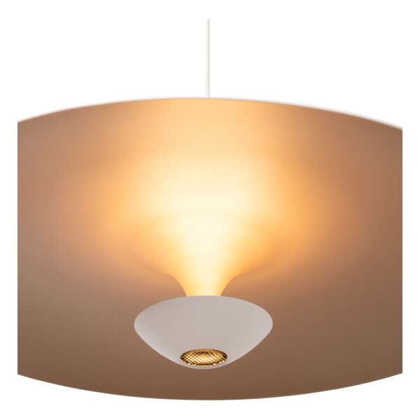LED Pendelleuchte verstellbar Weiß 2700K Ø60 cm rund