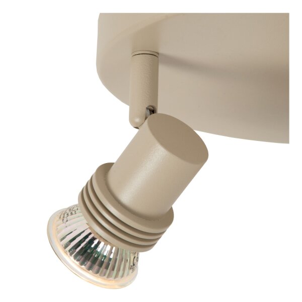 Deckenleuchte schwenkbar verstellbar Taupe GU10 Ø15 cm