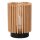 LED Tischleuchte Akku 3er Set Holz Schwarz 2200K