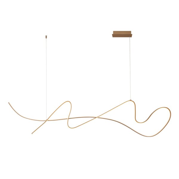 LED Pendelleuchte verstellbar Champagner 2700K L:165 cm