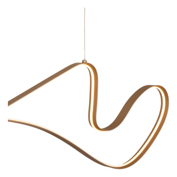 LED Pendelleuchte verstellbar Champagner 2700K L:165 cm