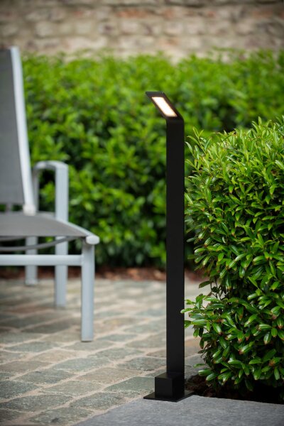 LED Wegelampe Aluminium Schwarz 3000K IP54 H:80,5 cm