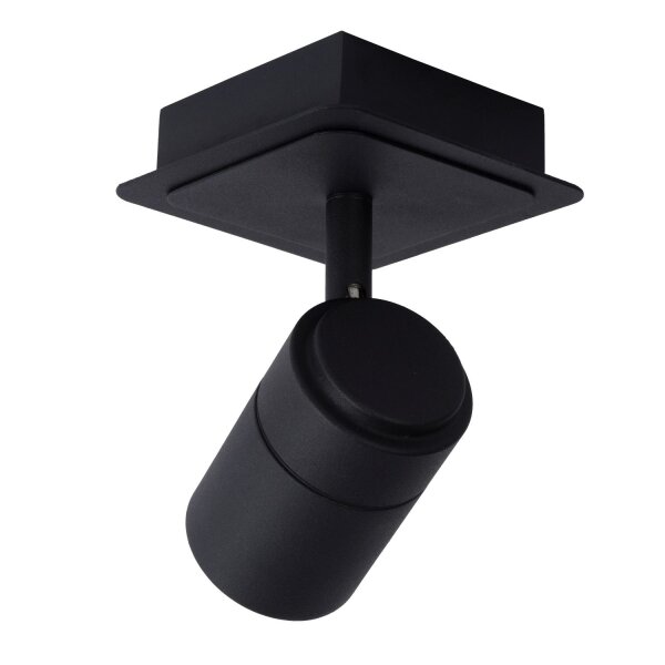 Deckenleuchte schwenkbar Schwarz GU10 IP44 B:10 cm