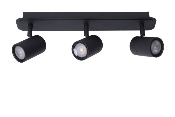 Deckenspot schwenkbar Schwarz GU10 IP44 H:12,5 cm