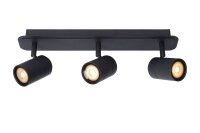 Deckenspot schwenkbar Schwarz GU10 IP44 H:12,5 cm