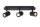 Deckenspot schwenkbar Schwarz GU10 IP44 H:12,5 cm