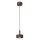 LED Pendelleuchte Aluminium Glas Rostbraun 2700K IP54