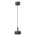 LED Pendelleuchte Aluminium Glas Rostbraun 2700K IP54