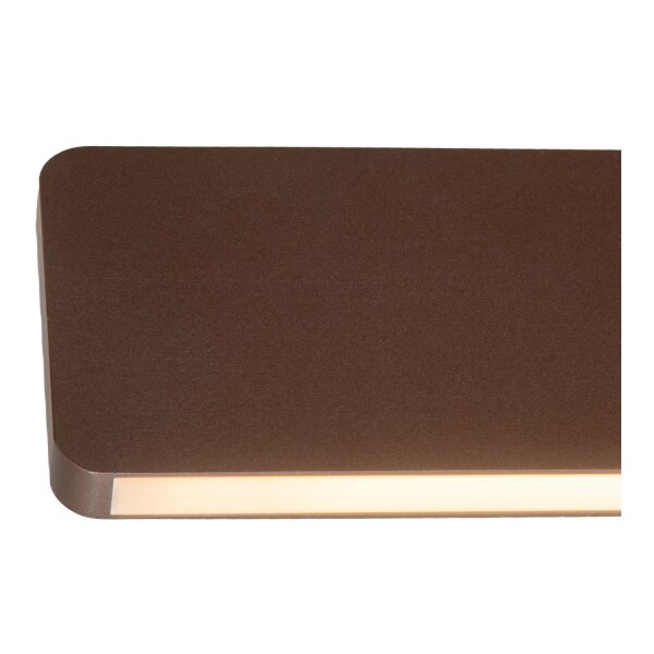 LED Wandleuchte Metall Rostbraun CCT 2700-4000K B:92 cm