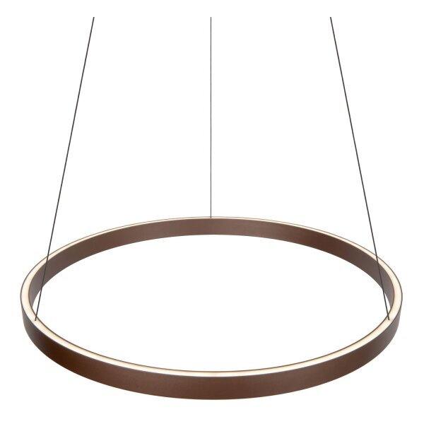 LED Pendelleuchte Aluminium Rostbraun 2700-4000K Ø80 cm