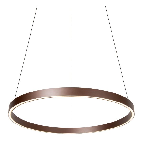 LED Pendelleuchte Aluminium Rostbraun 2700-4000K Ø80 cm