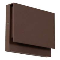 LED Außenwandleuchte Rostbraun 2700K IP54 H:9 cm