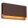 LED Außenwandlampe Rostbraun 2700K IP54 B:18 cm