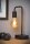 Tischlampe Marmor Stahl Schwarz E27 H:35 cm Vintage