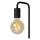 Tischlampe Marmor Stahl Schwarz E27 H:35 cm Vintage