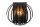 Wandlampe Metall Schwarz Drahtschirm E14 H:17 cm modern