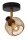 Deckenlampe schwenkbar Schwarz Messing E14 L:14,5 cm