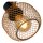 Deckenlampe schwenkbar Schwarz Messing E14 L:14,5 cm