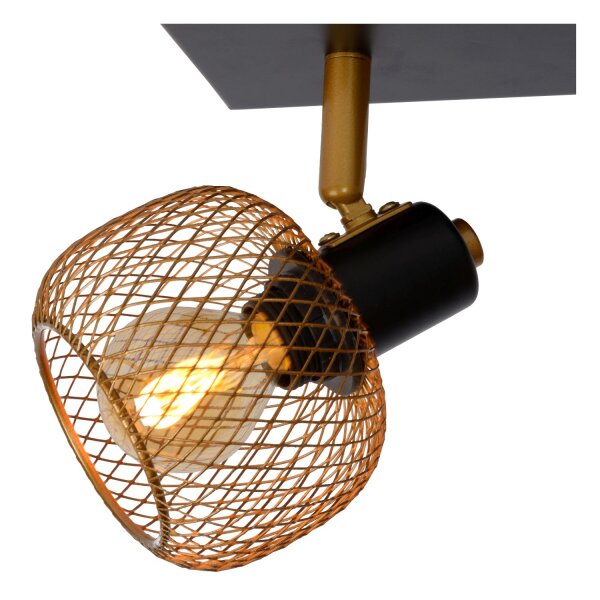 Deckenlampe verstellbar Schwarz Messing E14 L:31 cm