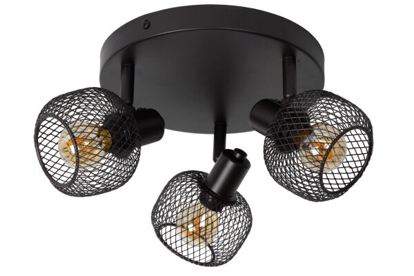 Deckenlampe schwenkbar drehbar Schwarz E14 Vintage