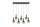 Hängelampe verstellbar Schwarz Rauchglas E27 L:130 cm