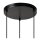 Hängelampe verstellbar Schwarz Rauchglas E27 Ø48,5 cm