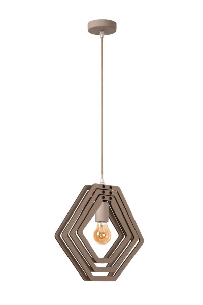 Hängelampe Kinder Taupe Jungen Mädchen E27 L:33,5 cm