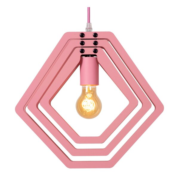 Pendelleuchte Kinder Rosa Mädchen E27 L:33,5 cm