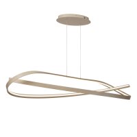 LED Hängelampe Aluminium Taupe CCT 2200-3000K L:140 cm
