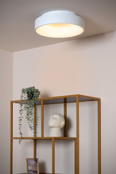 LED Deckenleuchte blendarm Weiß 2700K Ø38 cm rund