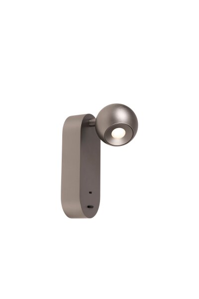 LED Wandlampe Schalter schwenkbar Grauguss 2700-4000K