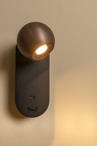 LED Wandlampe Schalter flexibel Kaffeebraun 2700-4000K