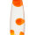 Fröhliche Lavalampe TIMMY Wachs Orange H:36cm