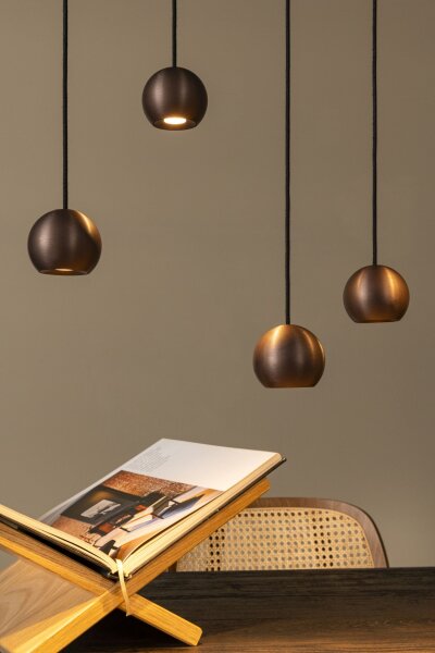 LED Pendelleuchte Fernbedienung Kaffeebraun 2700-4000K