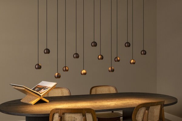 LED Pendelleuchte Fernbedienung Kaffeebraun 2700-4000K