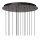 LED Hängelampe Fernbedienung Grauguss 2700-4000K Ø55 cm