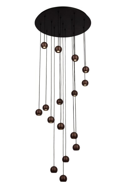 LED Hängelampe Fernbedienung Kaffeebraun 2700-4000K
