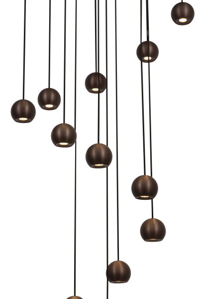 LED Hängelampe Fernbedienung Kaffeebraun 2700-4000K