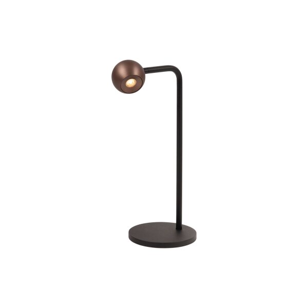 LED Tischleuchte dimmbar schwenkbar Kaffeebraun 2700K