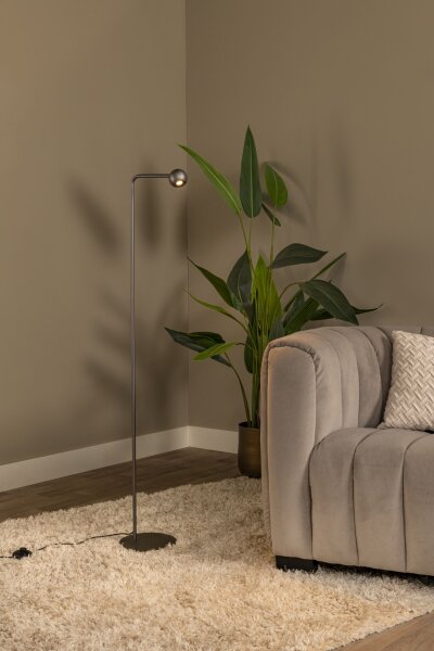 LED Stehlampe dimmbar schwenkbar Grauguss 2700K 134 cm