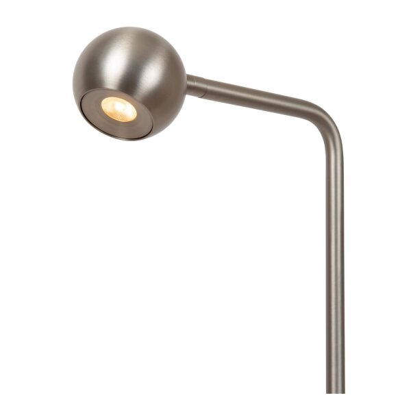 LED Stehlampe dimmbar schwenkbar Grauguss 2700K 134 cm