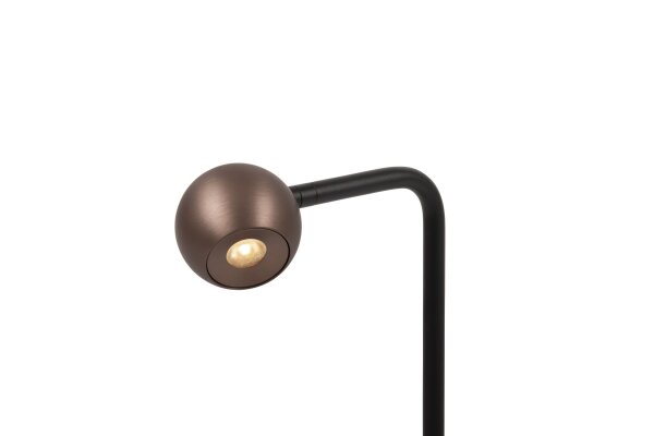 LED Stehleuchte dimmbar flexibel Kaffeebraun 2700K