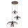 Hängelampe Metall Kaffeebraun Messing GU10 Ø76 cm