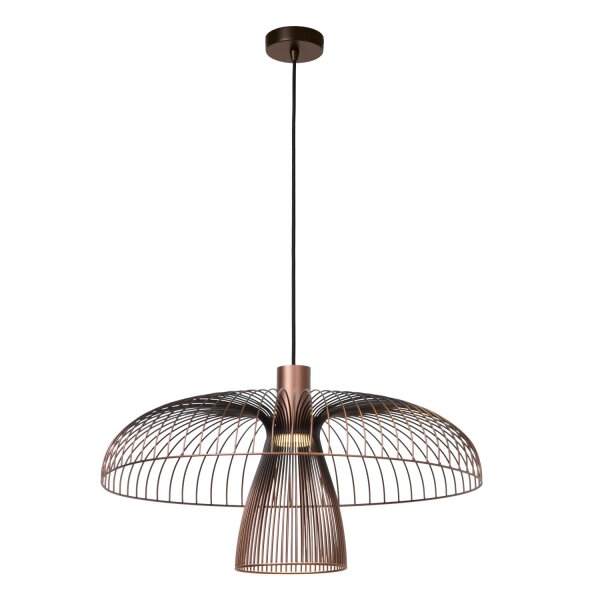 Pendelleuchte Kaffeebraun Messing GU10 Ø60 cm modern