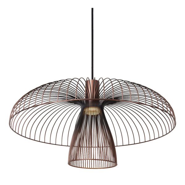 Pendelleuchte Kaffeebraun Messing GU10 Ø60 cm modern