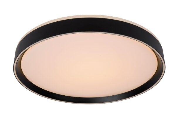 LED Deckenlampe dimmbar blendarm Schwarz 2700K Ø50 cm