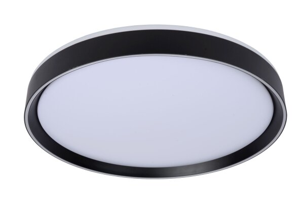 LED Deckenlampe dimmbar blendarm Schwarz 2700K Ø50 cm