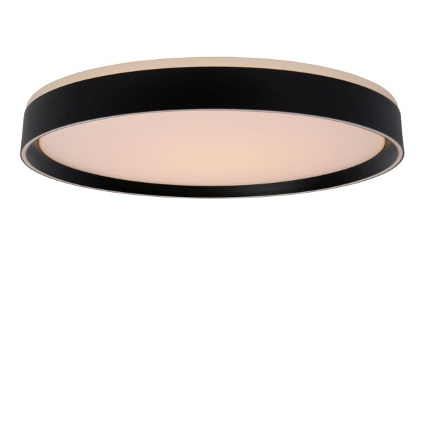 LED Deckenlampe dimmbar blendarm Schwarz 2700K Ø50 cm