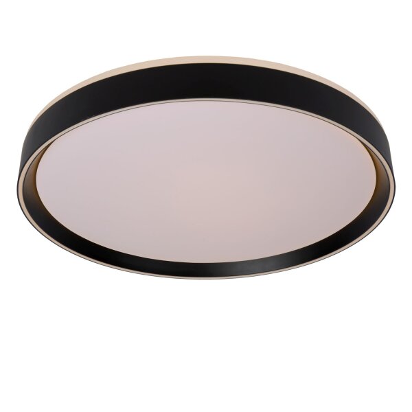LED Deckenlampe dimmbar blendarm Schwarz 2700K Ø50 cm